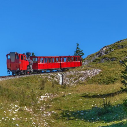Schafbergbahn - die steilste Zahnradbahn Österreichs